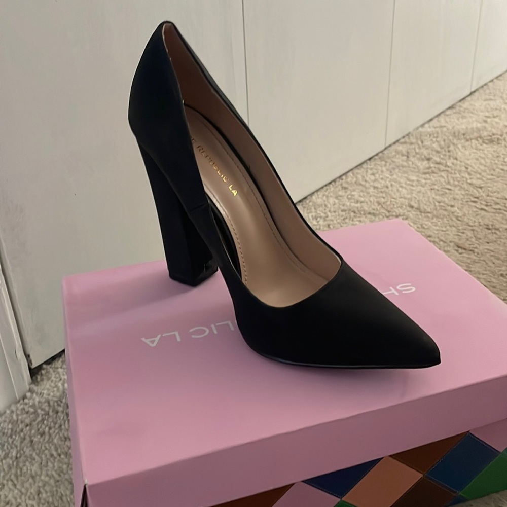 Black high heels